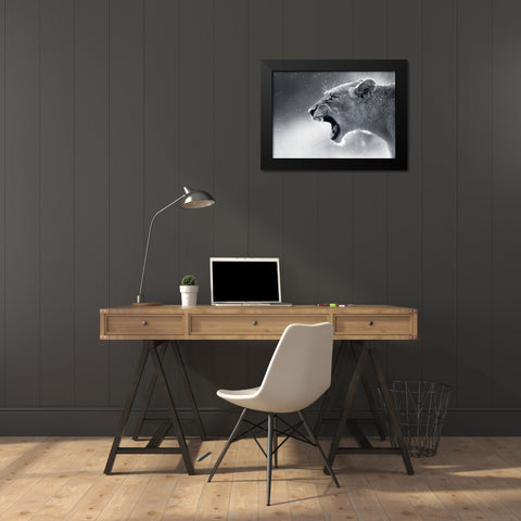 Lionne Black Modern Wood Framed Art Print by Braun Studio
