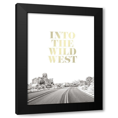 Wild West Black Modern Wood Framed Art Print by Braun Studio