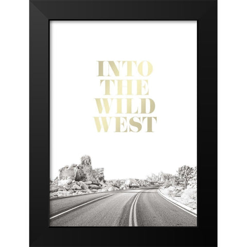 Wild West Black Modern Wood Framed Art Print by Braun Studio