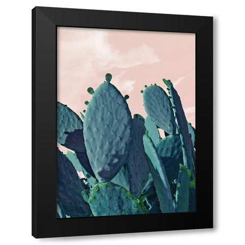 Figuiers Barbarie Black Modern Wood Framed Art Print with Double Matting by Braun Studio