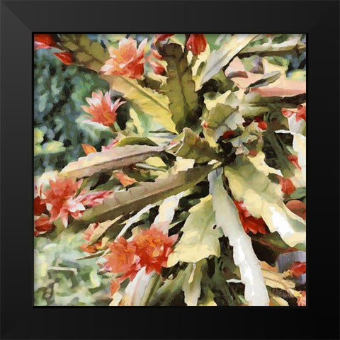 Orchids IV Black Modern Wood Framed Art Print by Medeiros, Celito