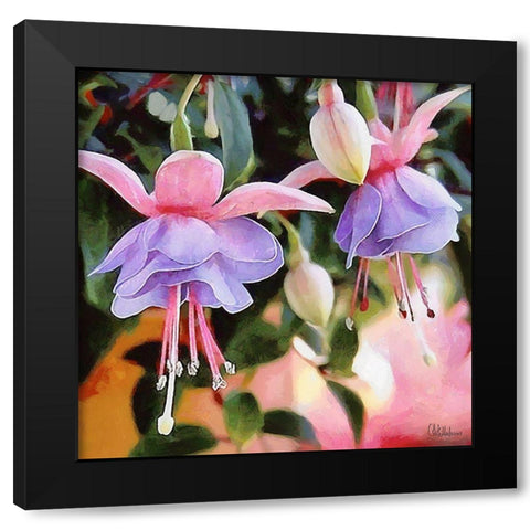 Orchids VIII Black Modern Wood Framed Art Print by Medeiros, Celito