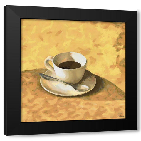 Small Espresso Black Modern Wood Framed Art Print with Double Matting by Medeiros, Celito