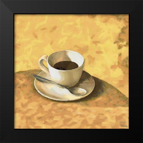 Small Espresso Black Modern Wood Framed Art Print by Medeiros, Celito