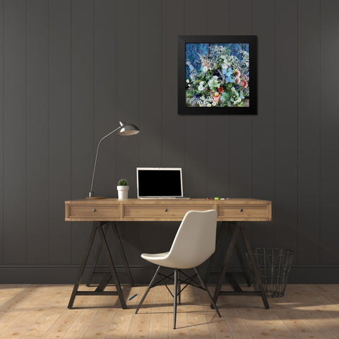 Summer Bouquet II Black Modern Wood Framed Art Print by Medeiros, Celito