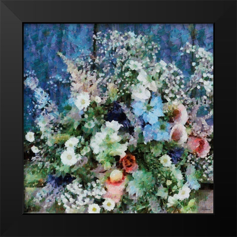 Summer Bouquet II Black Modern Wood Framed Art Print by Medeiros, Celito