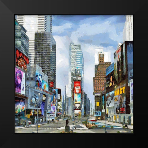 My lovely New York II Black Modern Wood Framed Art Print by Medeiros, Celito