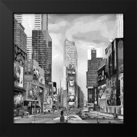 My lovely New York II Black Modern Wood Framed Art Print by Medeiros, Celito