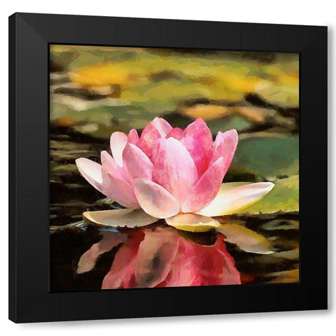 Spring Floral Variations VI Black Modern Wood Framed Art Print with Double Matting by Medeiros, Celito