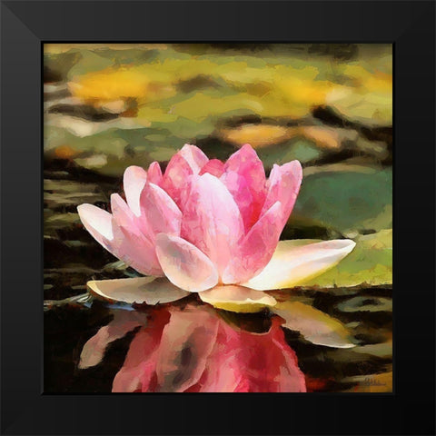 Spring Floral Variations VI Black Modern Wood Framed Art Print by Medeiros, Celito