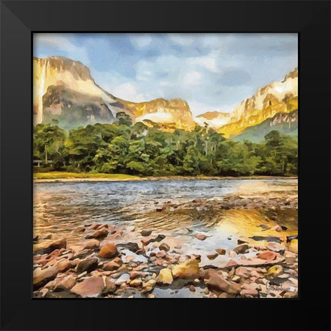 Yosemite N.P. Black Modern Wood Framed Art Print by Medeiros, Celito