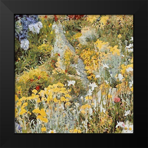 Landscapes in Monet Style III Black Modern Wood Framed Art Print by Medeiros, Celito