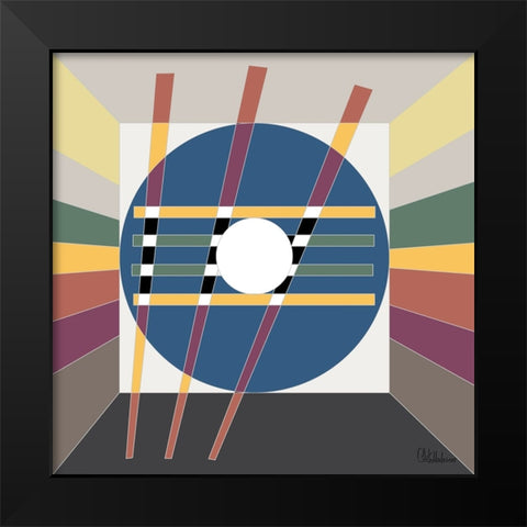 A Game with Abstract Shapes III Black Modern Wood Framed Art Print by Medeiros, Celito