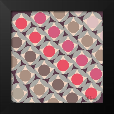 A Game with Abstract Shapes XXIII Black Modern Wood Framed Art Print by Medeiros, Celito