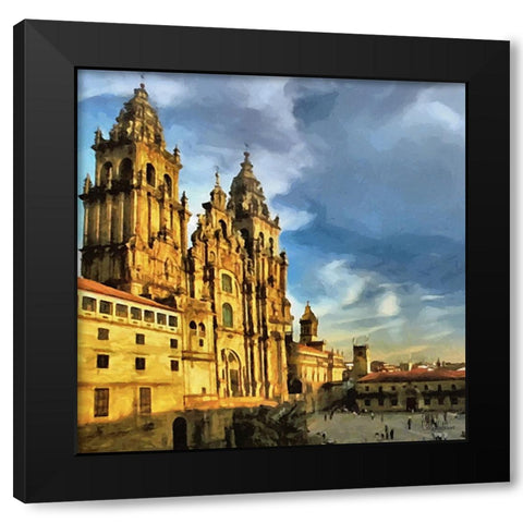 The Cathedral Black Modern Wood Framed Art Print with Double Matting by Medeiros, Celito