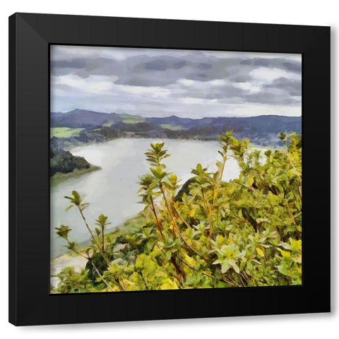 View of the Coast I Black Modern Wood Framed Art Print with Double Matting by Medeiros, Celito