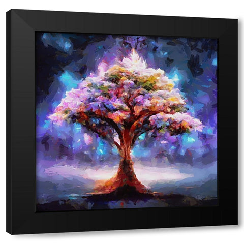 The Miracle Tree Black Modern Wood Framed Art Print by Medeiros, Celito