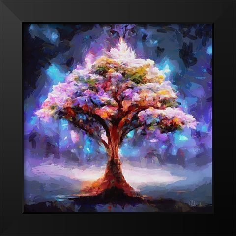 The Miracle Tree Black Modern Wood Framed Art Print by Medeiros, Celito