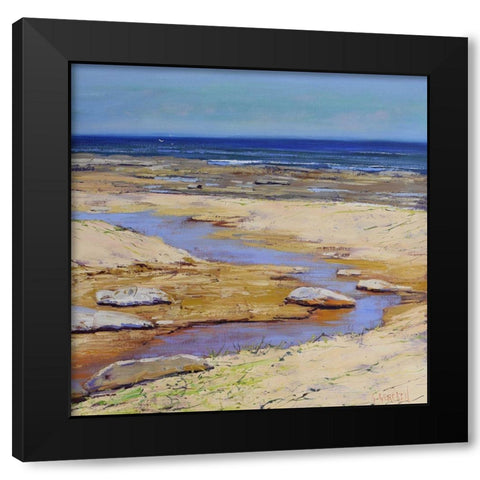 Ocean Inlet Black Modern Wood Framed Art Print with Double Matting by Gercken, Graham