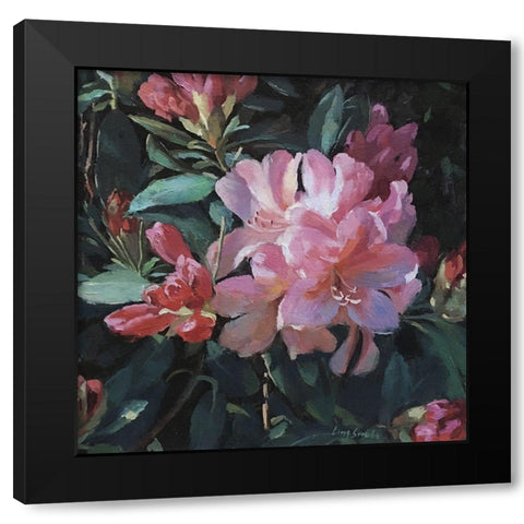 Garden Rhododendron Black Modern Wood Framed Art Print with Double Matting by Strube, Ling