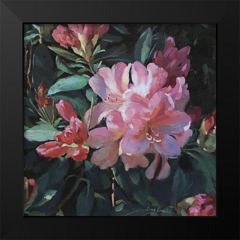 Garden Rhododendron Black Modern Wood Framed Art Print by Strube, Ling