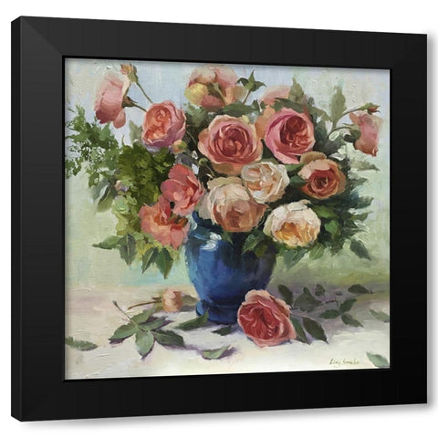 Happy Day Black Modern Wood Framed Art Print with Double Matting by Strube, Ling