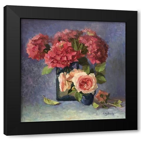 Summer Glory Black Modern Wood Framed Art Print with Double Matting by Strube, Ling