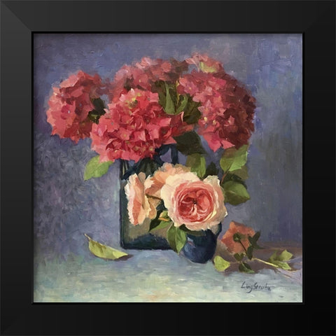 Summer Glory Black Modern Wood Framed Art Print by Strube, Ling