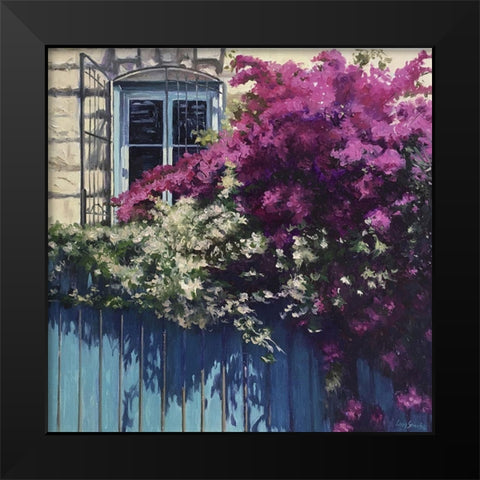 Summer Impresion Black Modern Wood Framed Art Print by Strube, Ling