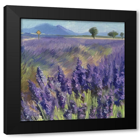 Summer in France Black Modern Wood Framed Art Print by Strube, Ling