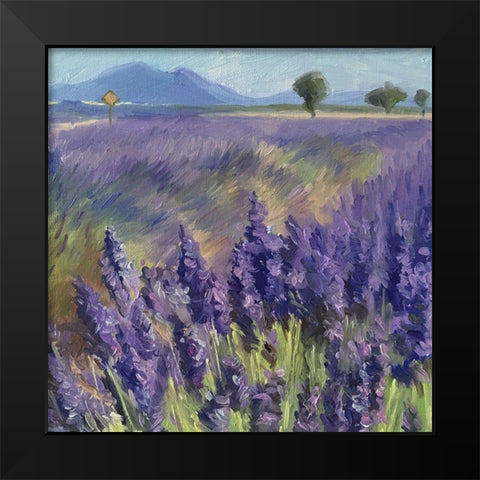 Summer in France Black Modern Wood Framed Art Print by Strube, Ling