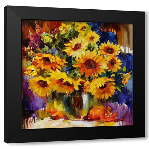 Vincent Evolution Black Modern Wood Framed Art Print by Bond