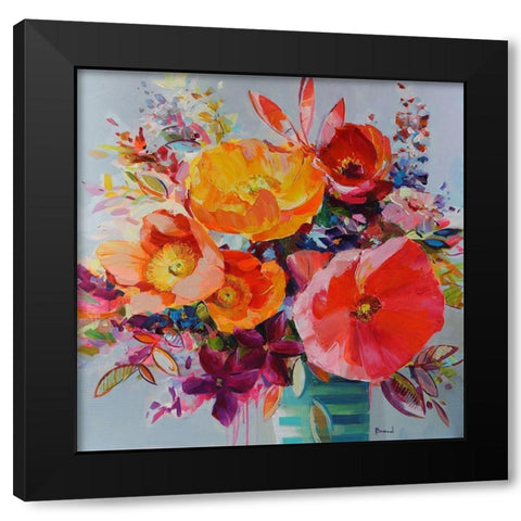 Sonnet on Love Black Modern Wood Framed Art Print by Bond