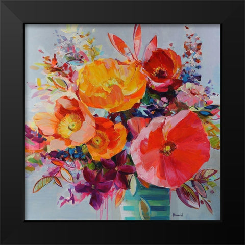 Sonnet on Love Black Modern Wood Framed Art Print by Bond