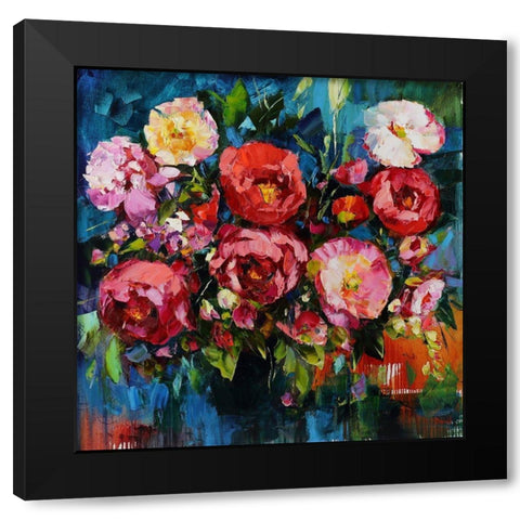 Pretty in Pink Black Modern Wood Framed Art Print by Bond