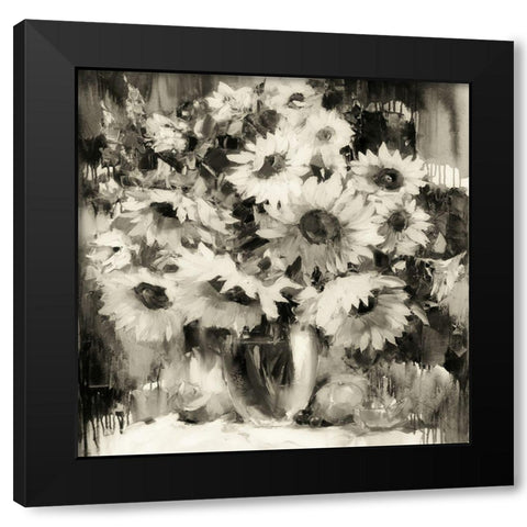 Vincent Evolution BW Black Modern Wood Framed Art Print by Bond
