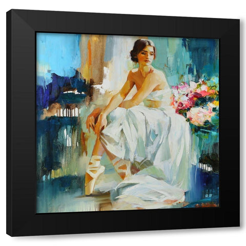 Perfect  Strenger Black Modern Wood Framed Art Print with Double Matting by Bond