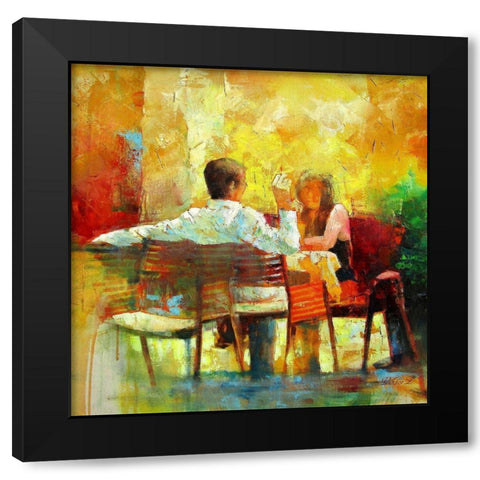 Sunny Day Black Modern Wood Framed Art Print by Zakrynycny, Viktor