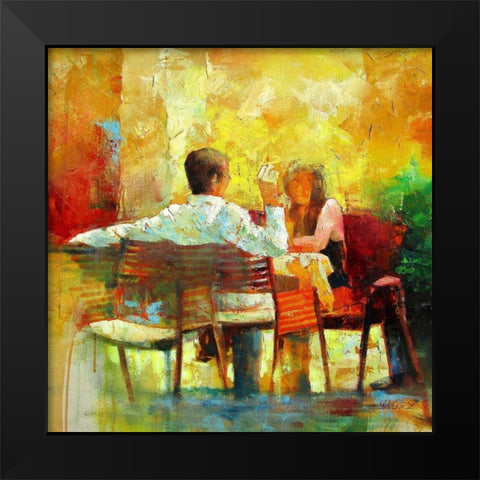 Sunny Day Black Modern Wood Framed Art Print by Zakrynycny, Viktor