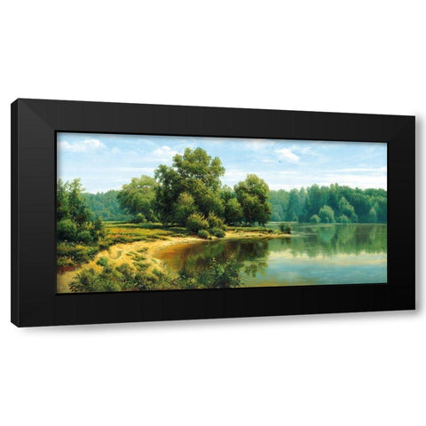 Russian Landscapes I Black Modern Wood Framed Art Print with Double Matting by Priscepa, Igor