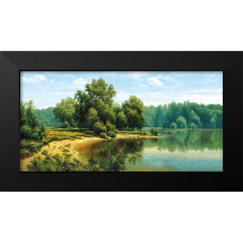 Russian Landscapes I Black Modern Wood Framed Art Print by Priscepa, Igor
