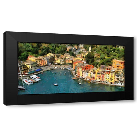 I Like Italy so much II Black Modern Wood Framed Art Print by Medeiros, Celito