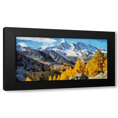 I Like Italy so much V Black Modern Wood Framed Art Print by Medeiros, Celito