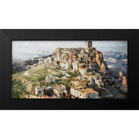I Like Italy so much VII Black Modern Wood Framed Art Print by Medeiros, Celito