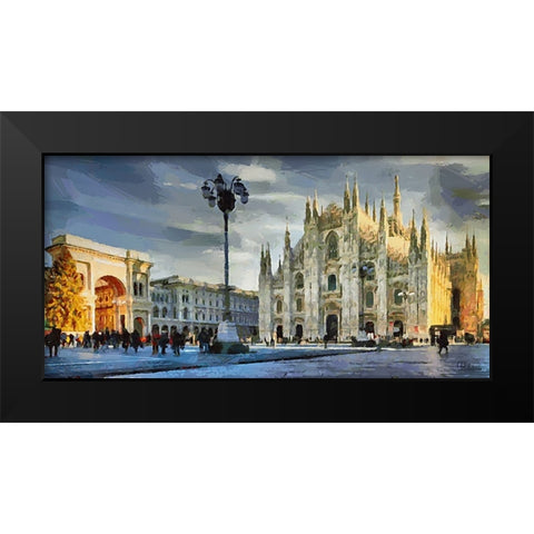I Like Italy so much VIII Black Modern Wood Framed Art Print by Medeiros, Celito
