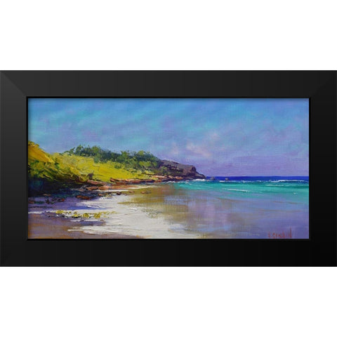 Beach Colours Black Modern Wood Framed Art Print by Gercken, Graham