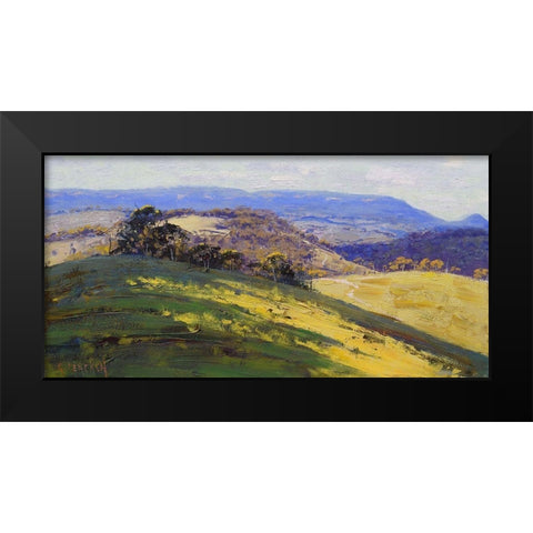 Kanimba Valley Black Modern Wood Framed Art Print by Gercken, Graham
