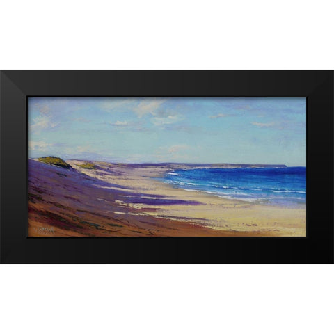 Lake Beach Australia Black Modern Wood Framed Art Print by Gercken, Graham