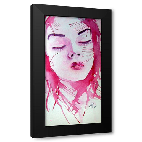 Dreamer Black Modern Wood Framed Art Print with Double Matting by Kovacs, Anna Brigite