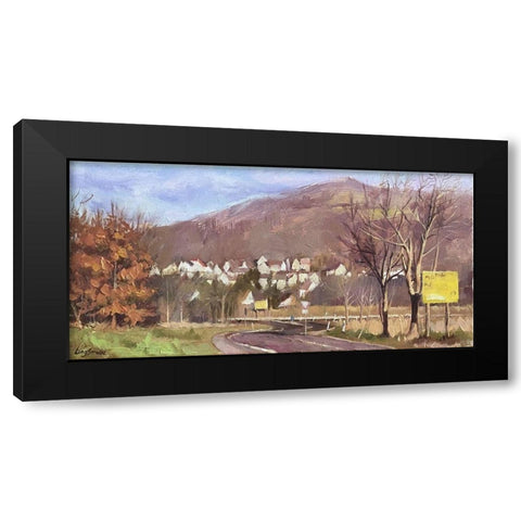 Village in Germany Black Modern Wood Framed Art Print by Strube, Ling